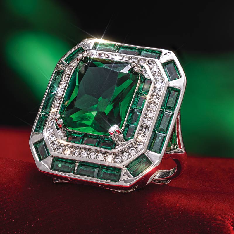 Women's Hypnotic Absinthe DiamondAura RIng